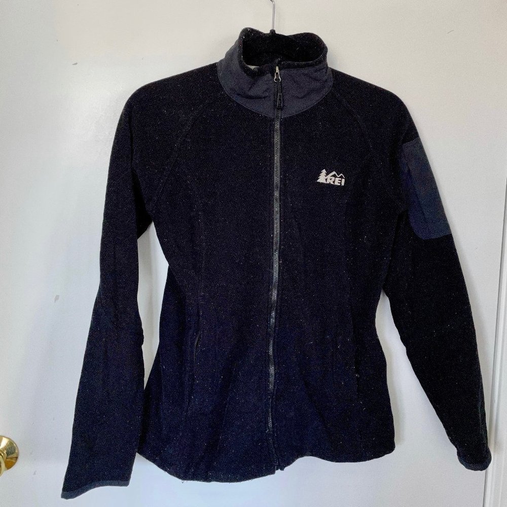 REI Fleece Black Full Zip-up